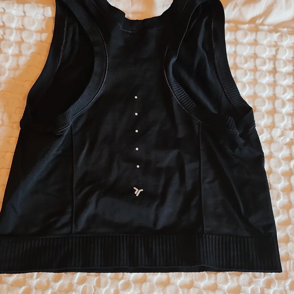 Black Sleeveless Crop Women's Top Med - Picture 2 of 3